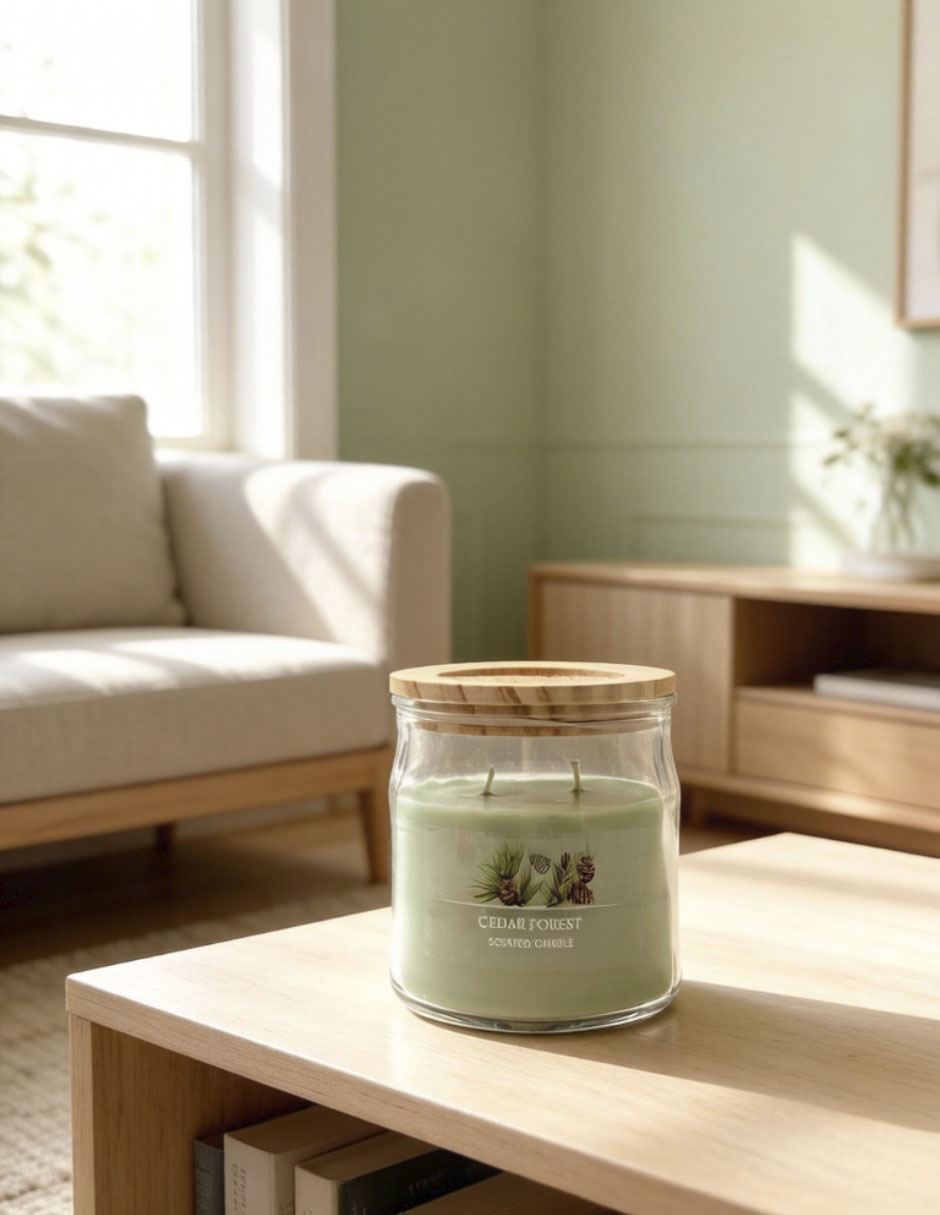 Vela jar aroma cedro 5