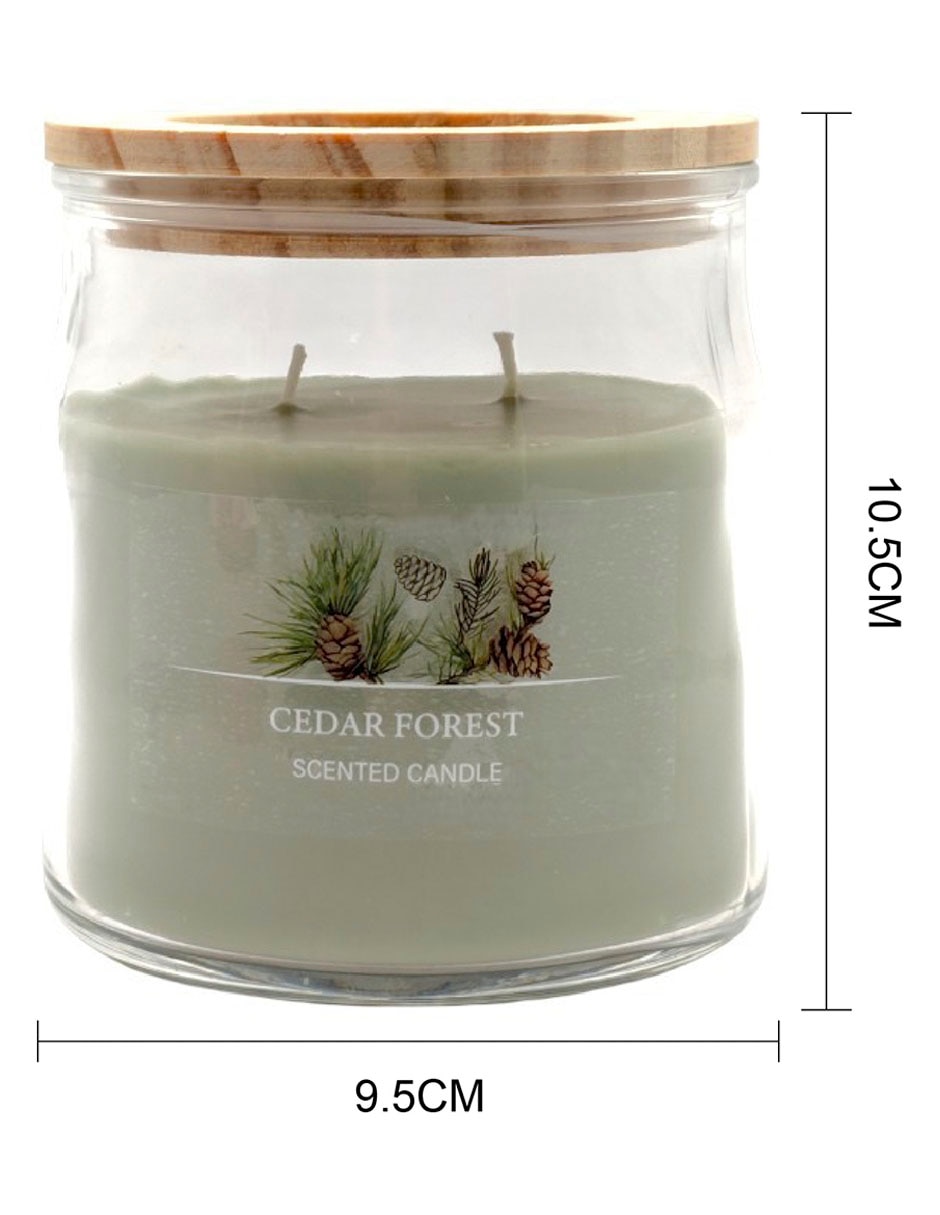 Vela jar aroma cedro 6