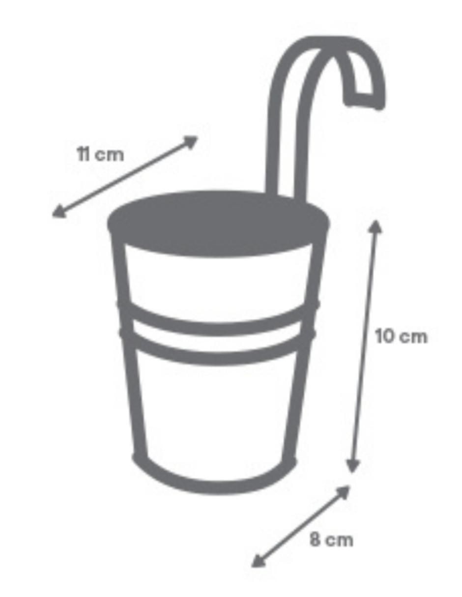 Set maceta galvanizadas  de acero inoxidable 4