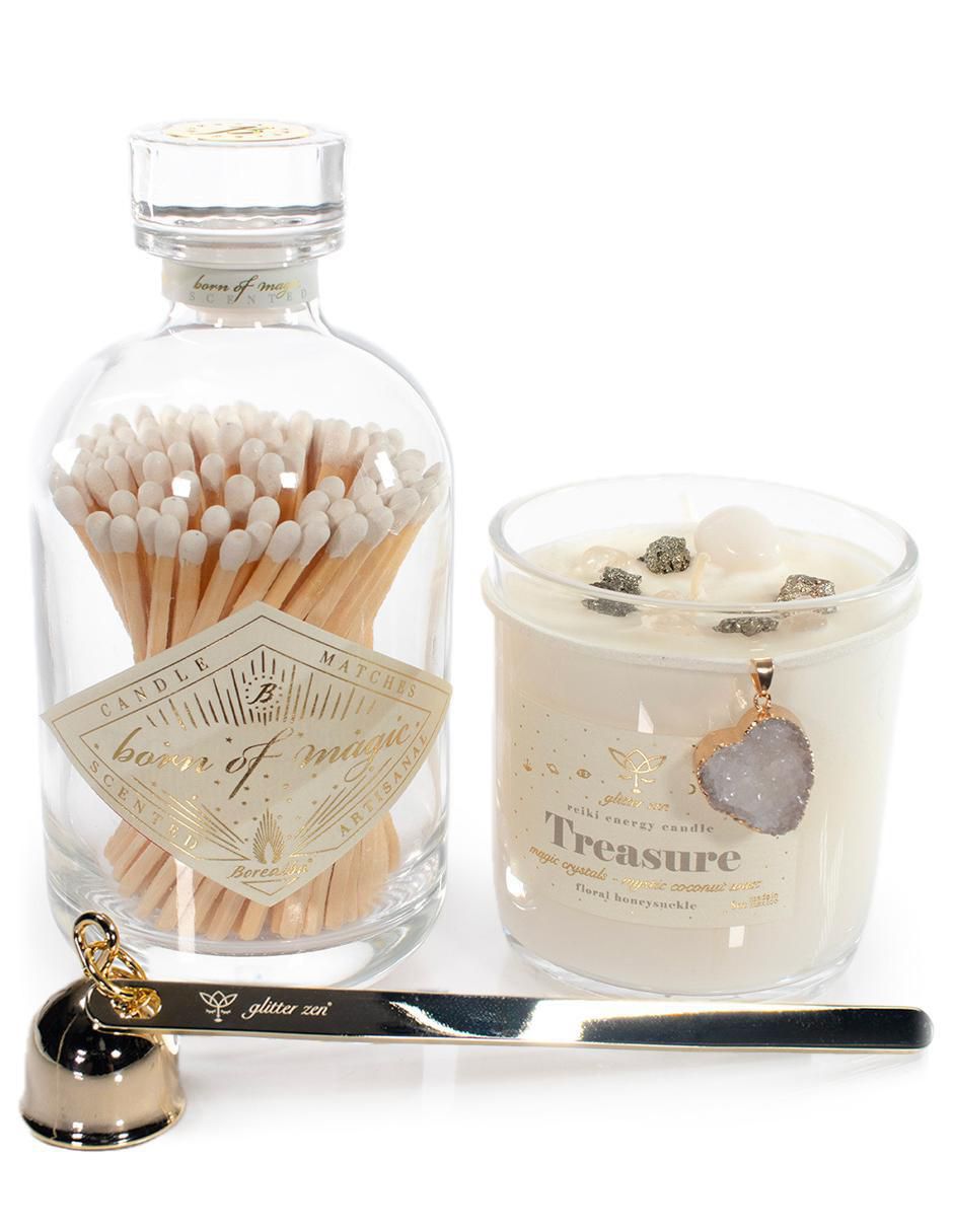 Kit de vela Mystic Bundles 3 piezas aroma floral