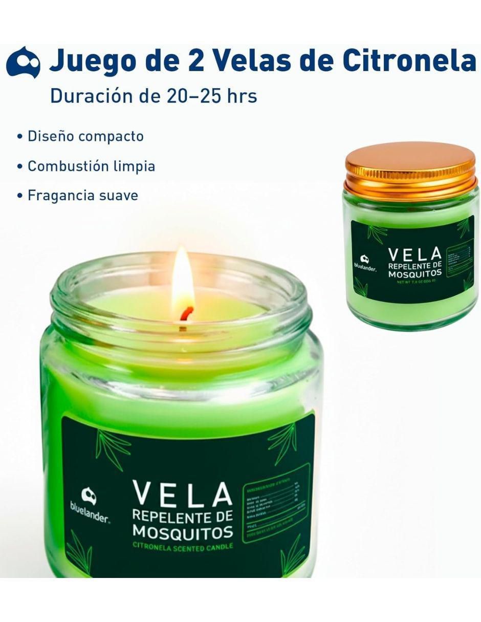 Kit de vela 2 piezas aroma citronela 2
