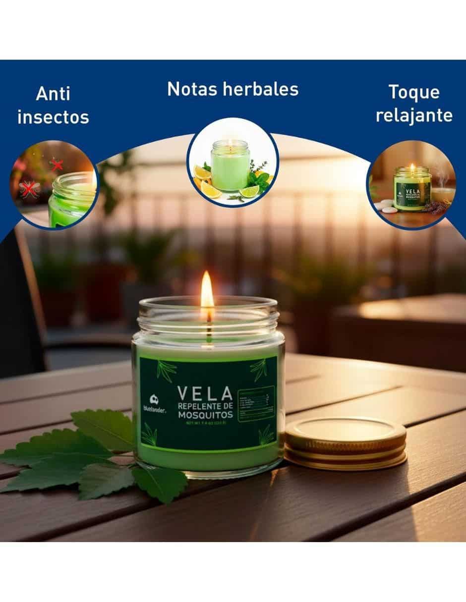 Kit de vela 2 piezas aroma citronela 3