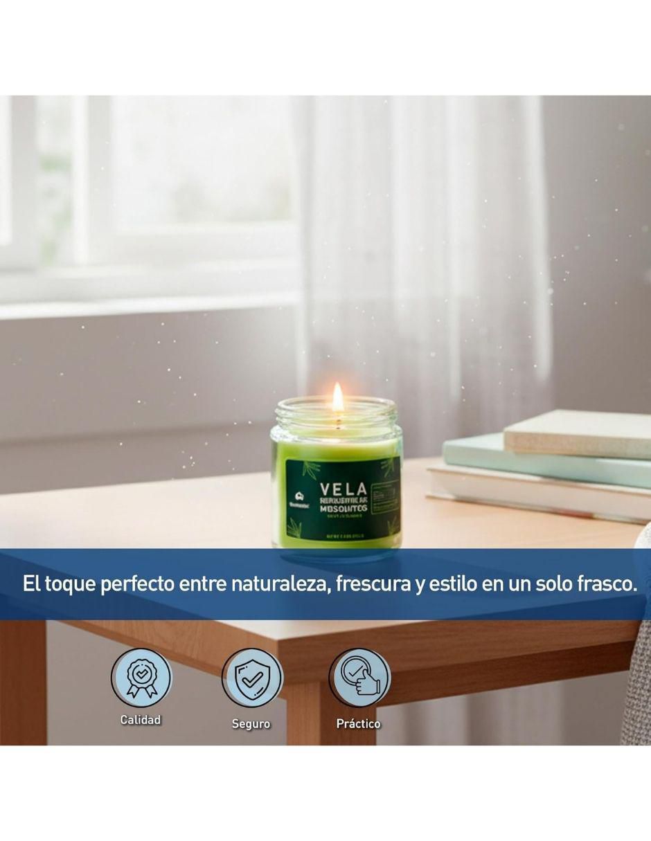 Kit de vela 2 piezas aroma citronela 4