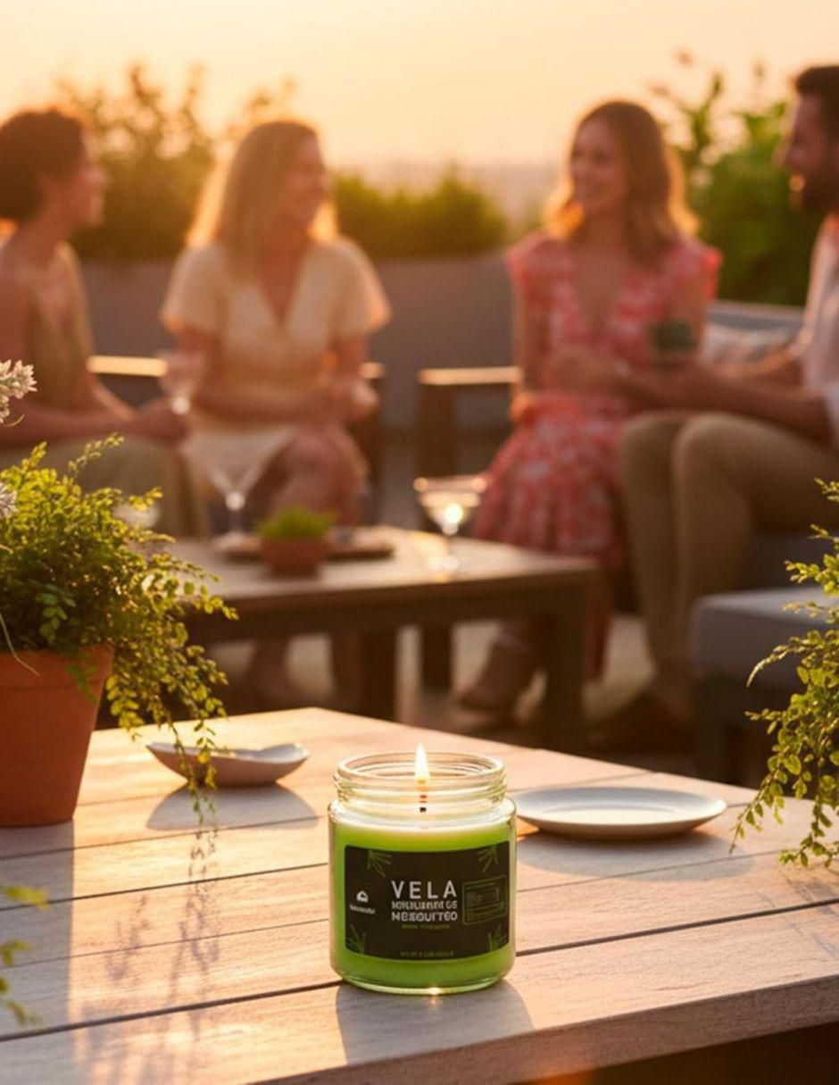 Kit de vela 2 piezas aroma citronela 6